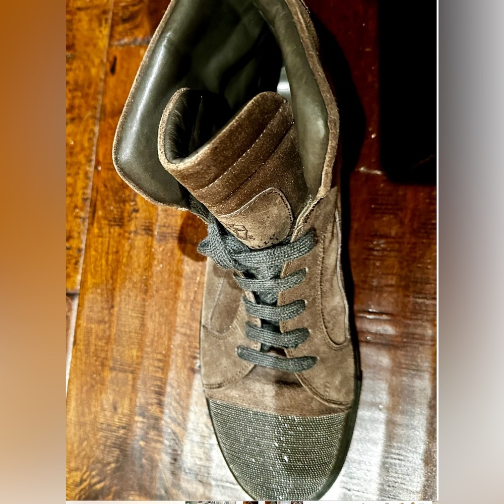 Brunello Cucinelli combat boots used